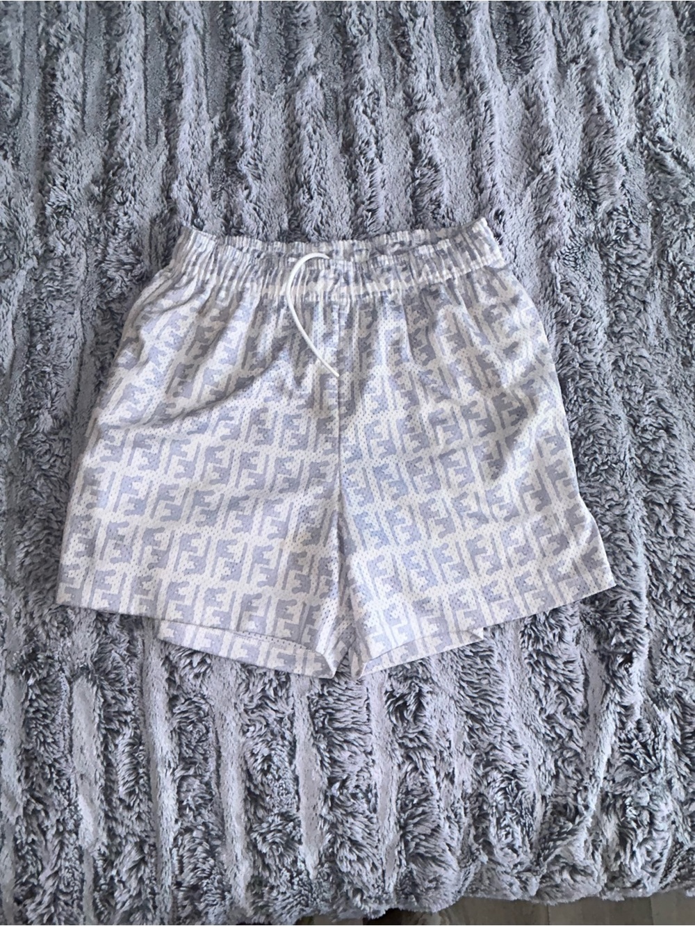 Bravest Studios Light Gray Patterned Athletic Shorts